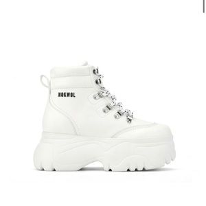 Nokwol Scared White Platform Sneaker